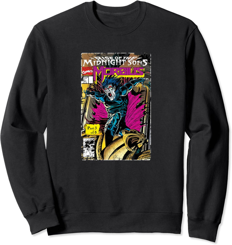 Marvel Morbius Rise Of The Midnight Sons Comic Cover Sweatshirt