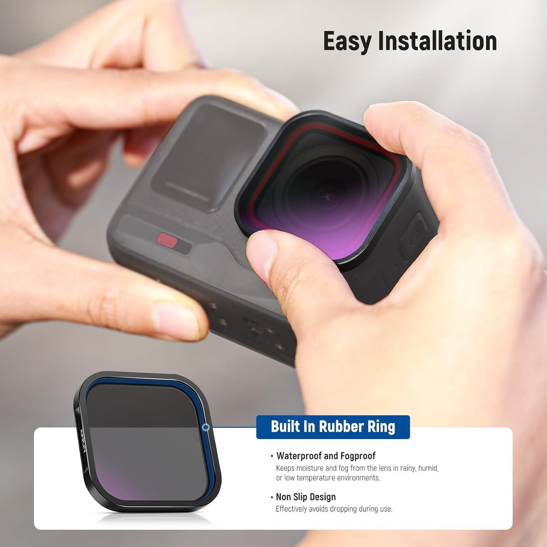 NEEWER ND/PL Filter Set kompatibel mit Insta360 ACE PRO, 4er Pack ND8/PL ND16/PL ND32/PL ND64/PL Act