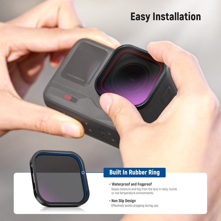 NEEWER ND/PL Filter Set kompatibel mit Insta360 ACE PRO, 4er Pack ND8/PL ND16/PL ND32/PL ND64/PL Act