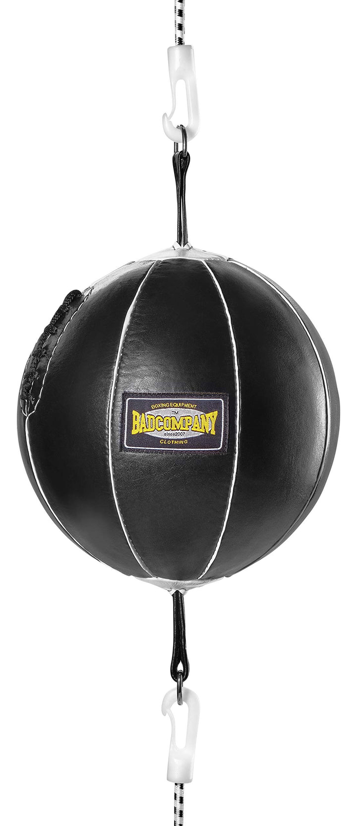 Bad Company Doppelendball aus Leder inkl. elastischen Spanngurten I 25 cm Durchmesser I Boxball für