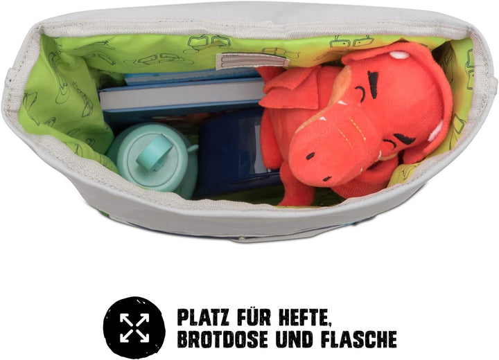 Johnny Urban Rucksack Kinder Jungen & Mädchen Grün - Junior Aaron - Kinderrucksack mit Brustgurt - A