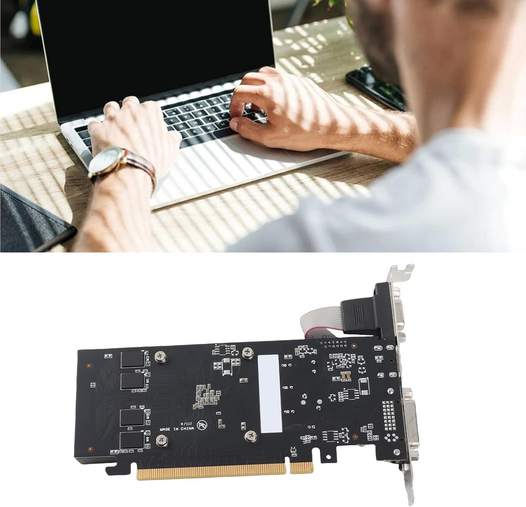 Tonysa Gaming Grafikkarte PCI Express2.0, 1 GB 64 Bit DDR3 Grafikkarte, mit HD Multimedia Schnittste