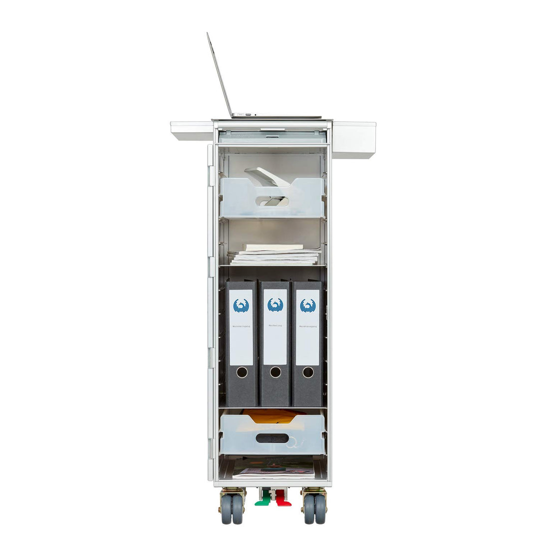 VanDeBord Ausstattungspaket Büro & Homeoffice, Zubehör für Airline Trolleys, Büro-Rollcontainer, Hom