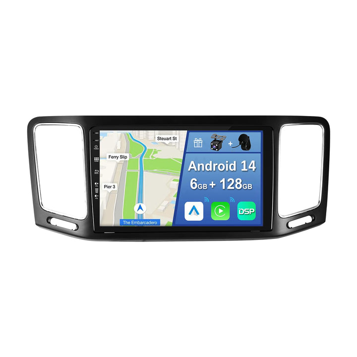 [6GB+128GB] Android 14 Autoradio für VW Volkswagen Sharan 2012-2018-[Integriertes CarPlay/Android Au