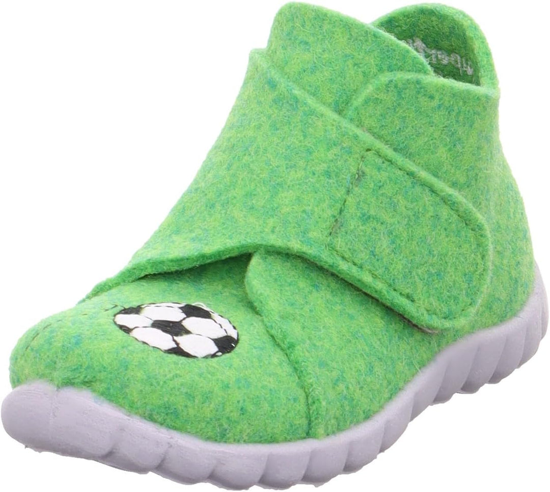 Superfit Jungen Happy Wollfilz Hausschuh 21 EU Grün 7000, 21 EU Grün 7000