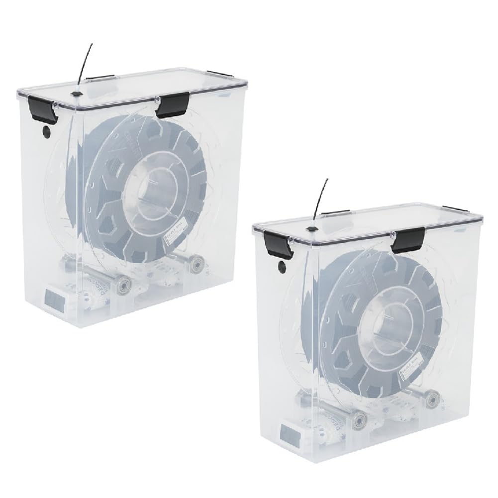 Filament Aufbewahrungsbox, 2 Pack Filament Container für 3D Druck Filament Versiegelung und Schutz,