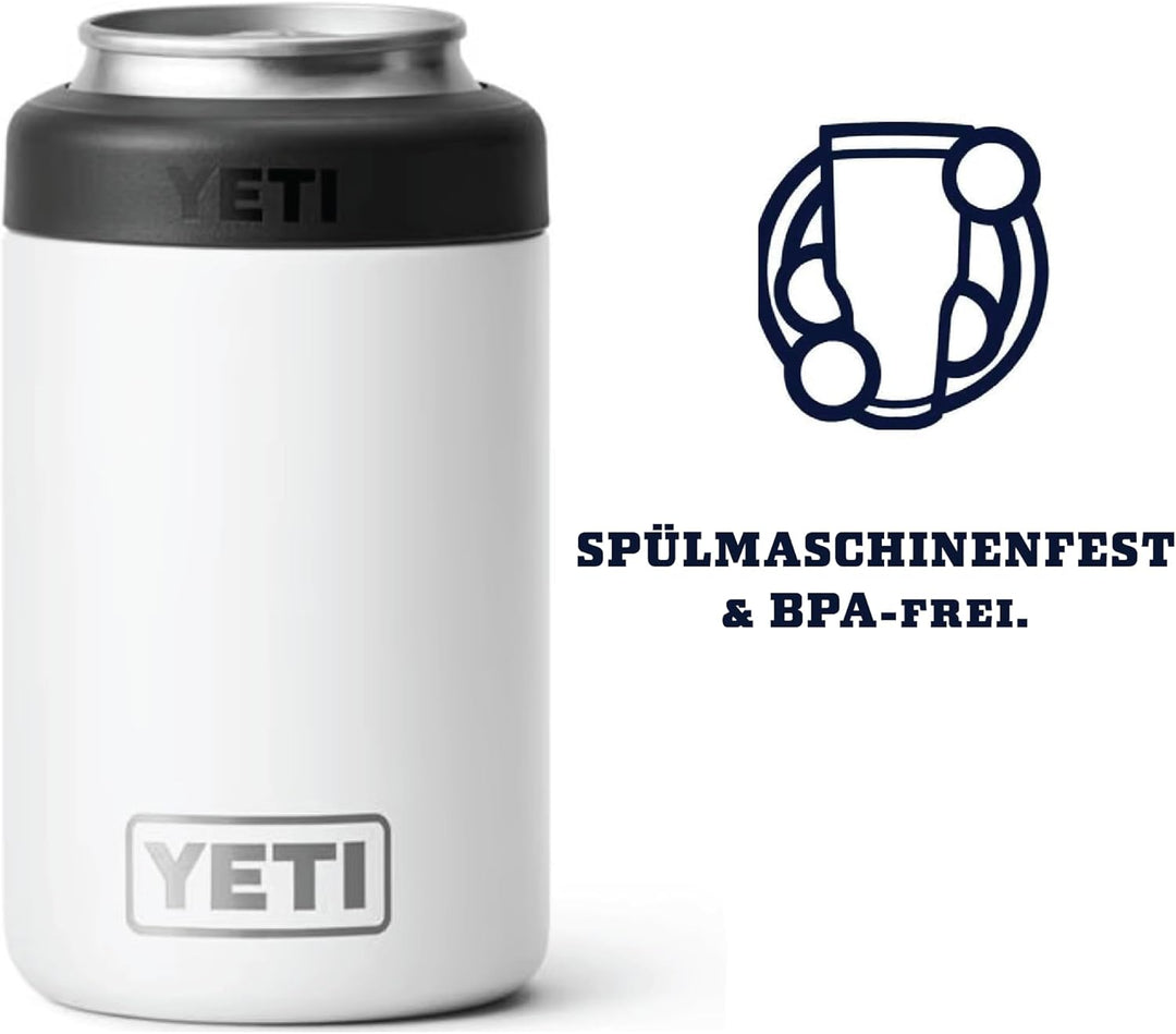 YETI Rambler Colster Dosenisolierer, White, 12oz (330ml) White - 12oz (330ml), White - 12oz (330ml)