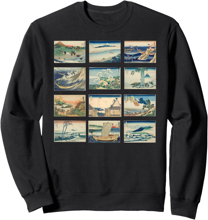 Hokusai Berühmte Klassische Japanische Kunst Stilvolles Sweatshirt