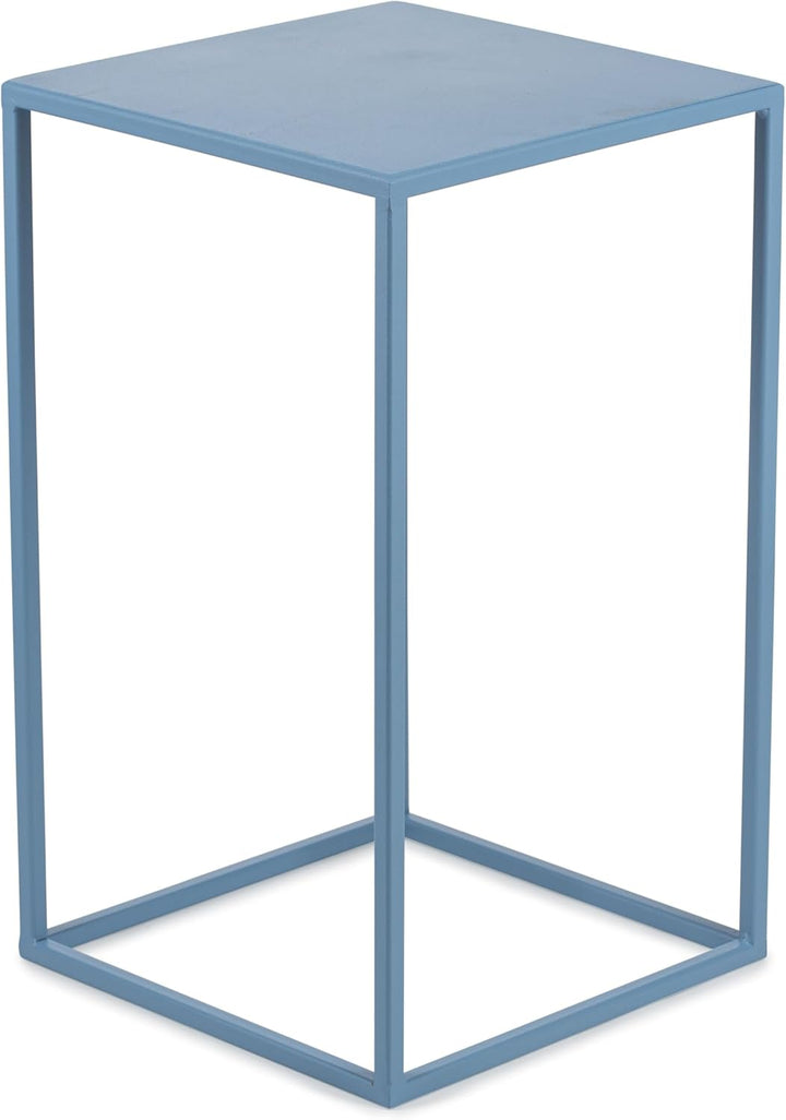 HowHomely Blumenständer Metall Blau 40 cm Hoch - Solider und Robuster Blumenhocker Metall - Pflanzen
