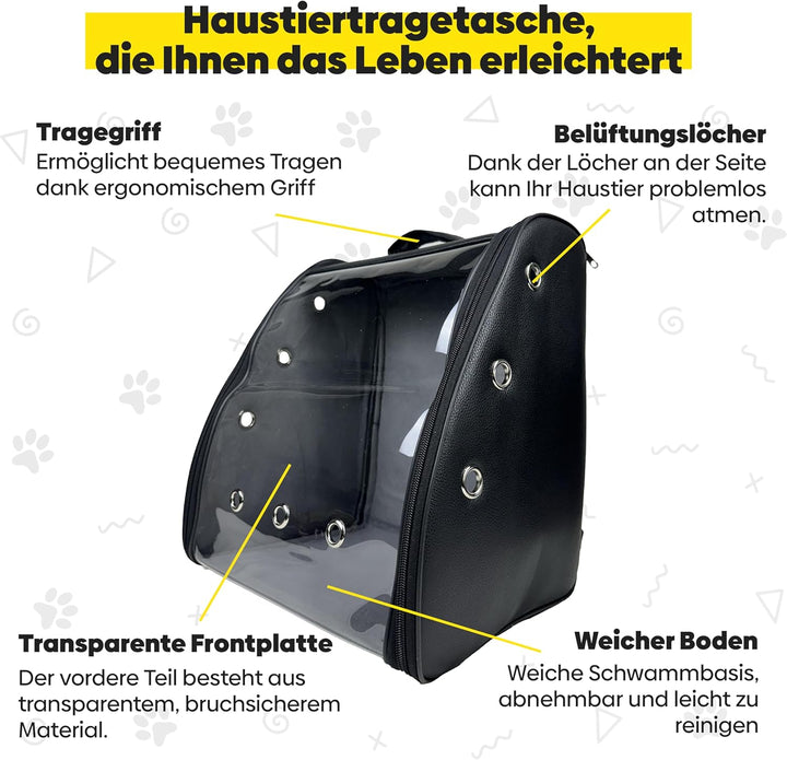 EVE Textile Hunderucksack | Katzenrucksack | Hundetasche | Katzentasche | Hunde Wanderrucksack | Kat
