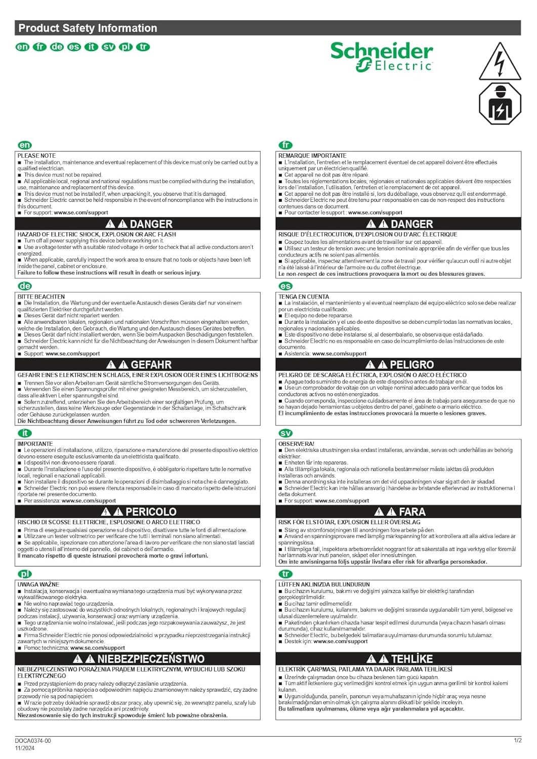 Schneider Eletric Motorschutzrelais, 1,6-2,5A, 1S+1Ö, Klasse 10A, Überlastrelais, 1,6-2,5A