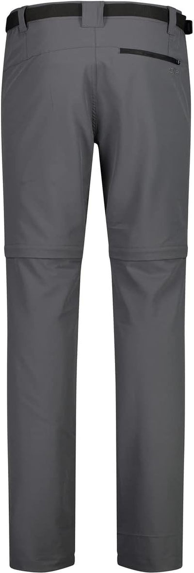 CMP Herren Pantaloni Zip Off Elasticizzati Da Uomo Hose 54 92un Grey-nero, 54 92un Grey-nero