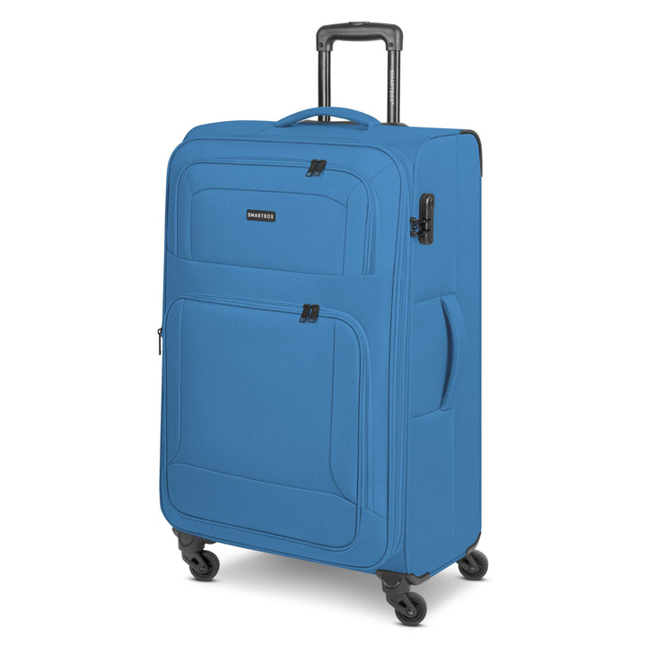 SMARTBOX grosser Weichgepäck Check-in Koffer für Damen & Herren | Grosser XL Trolley 46 x 31 x 78 cm