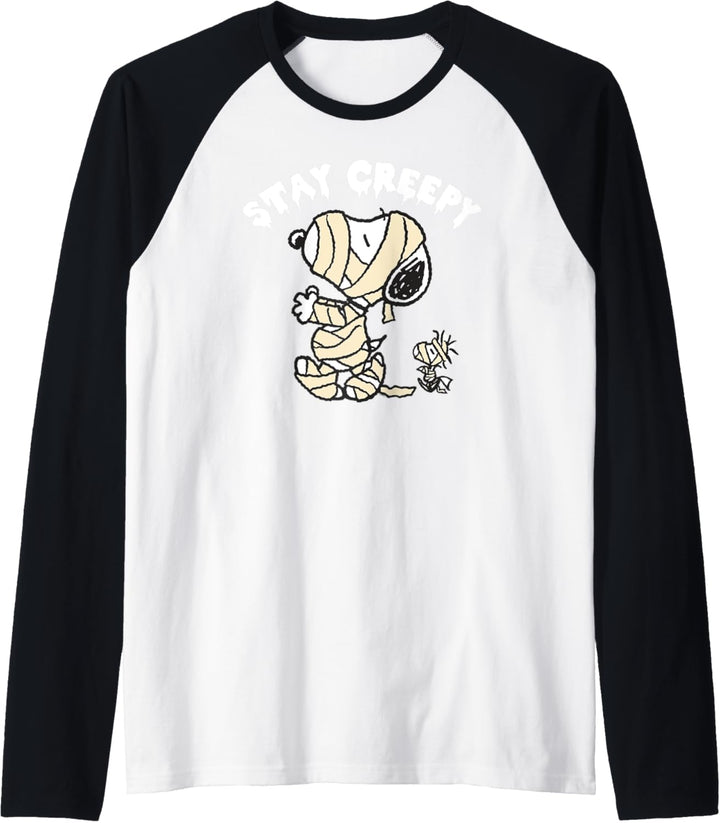 Peanuts Halloween Snoopy unheimlich Raglan