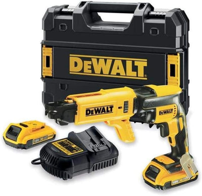 DEWALT DCF620D2K-GB 18 V XR bürstenloser Trockenbau-Schraubendreher, 2 x 2 Ah, mehrfarbig, 23,3 x 38