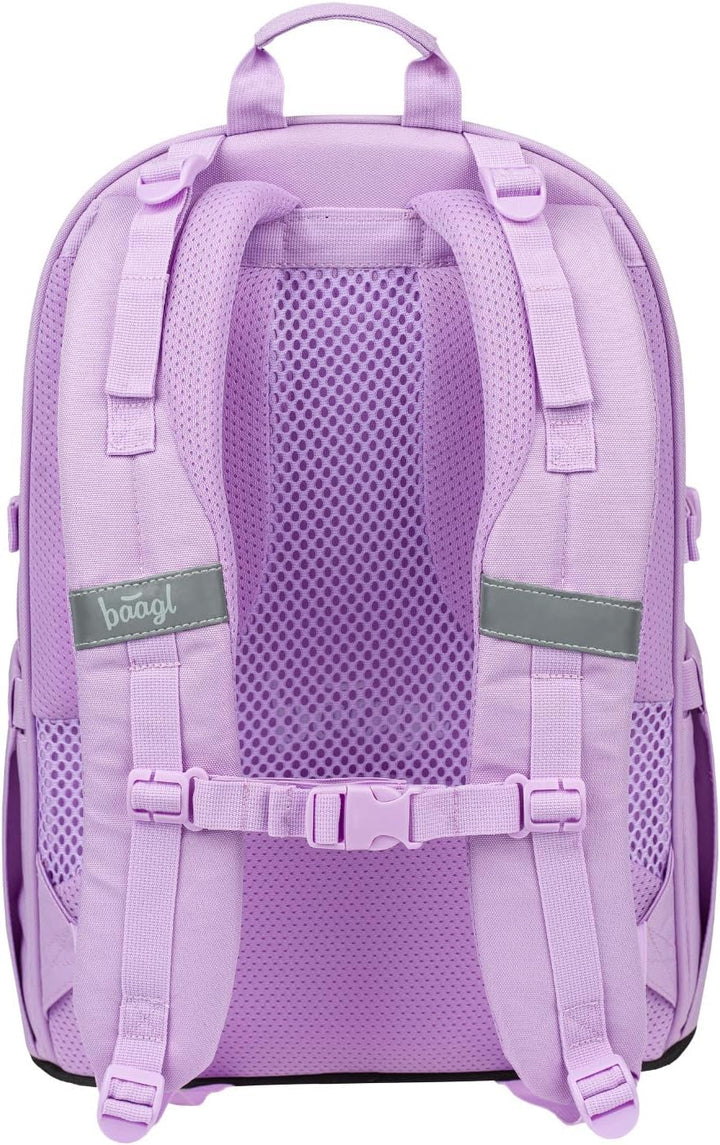 Baagl Schulrucksack Set Jungen Mädchen 3 Teilig, Schultasche für Grundschule Volksschule, Grundschul