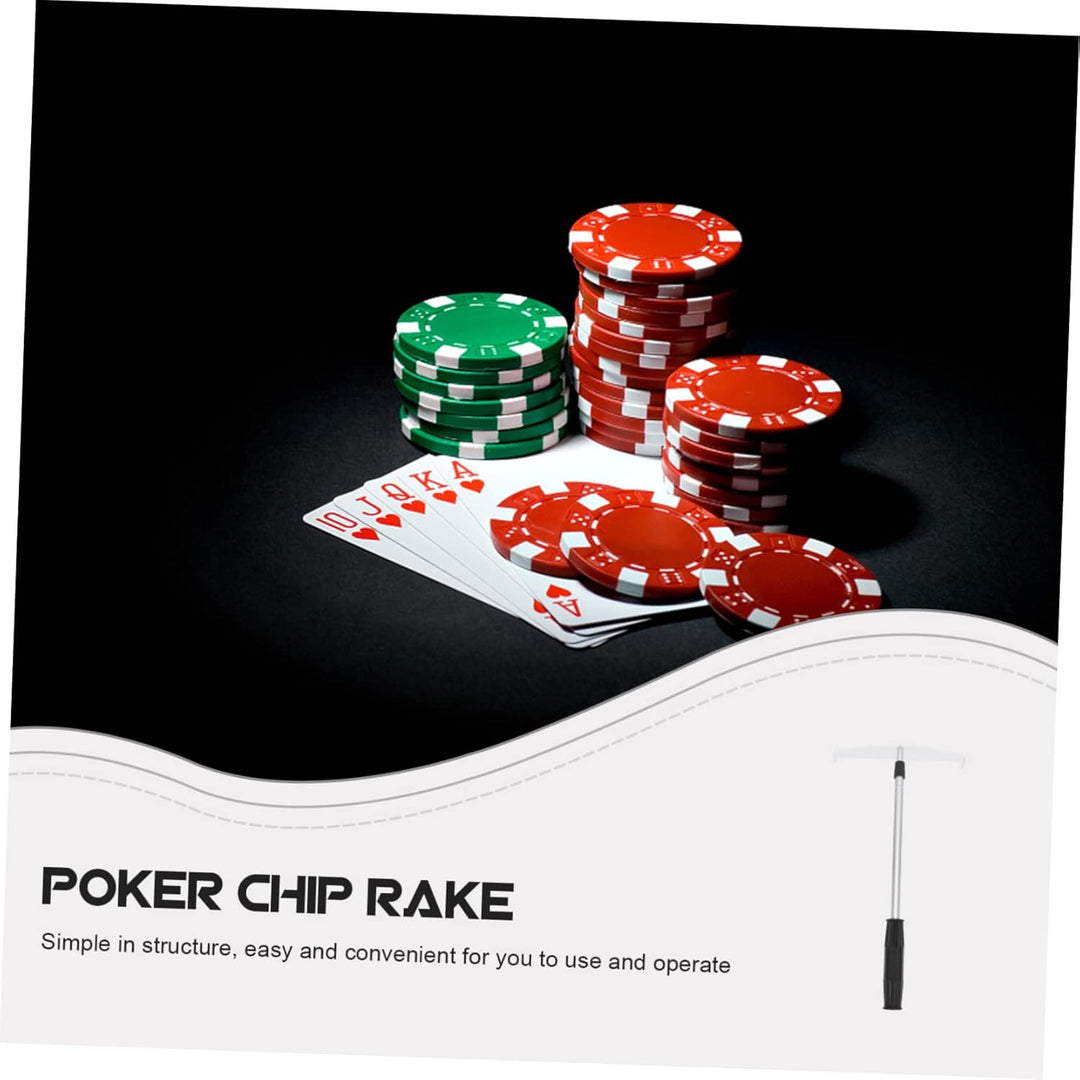 HEMOTON Teleskop Chip Rechen Pokerchip Rechen Späneauffangstab Aus Kunststoff Praktisch Für Pokerspi