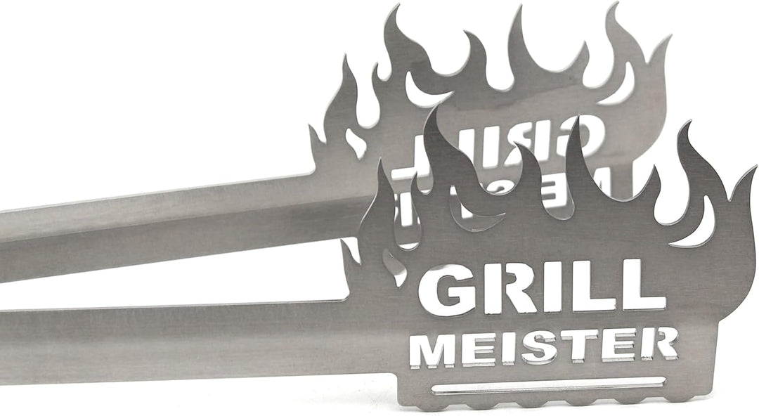 Grillzange Motiv Grill Meister, spülmaschinengeeignet, Geschenkidee, Männergeschenk, Geschenk für Pa