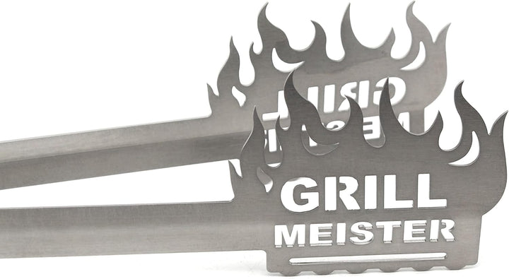 Grillzange Motiv Grill Meister, spülmaschinengeeignet, Geschenkidee, Männergeschenk, Geschenk für Pa