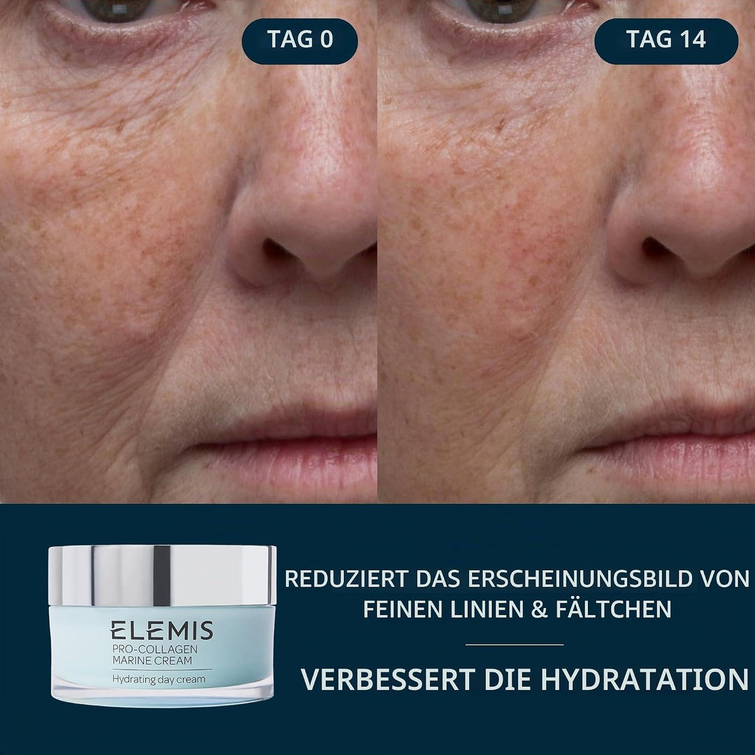 Elemis Pro-Collagen Marine Cream, Anti-Falten, ultraleicht, 3-in-1-Feuchtigkeitscreme für das Gesich