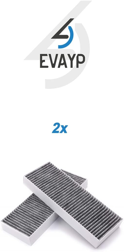 EVAYP / 2x Aktivkohlefilter / Ersatz für BORA BAKFS / Kompatibel für BORA Basic Dunstabzugshaube GP4