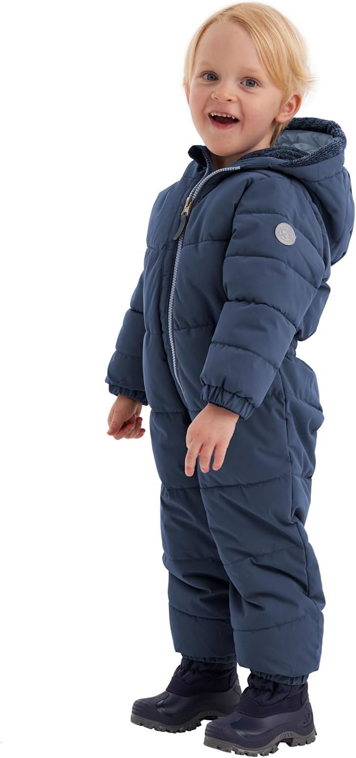 first instinct by killtec FIOW 32 MNS ONPC Overall/Schneeanzug in Daunenoptik mit Kapuze, dunkelblau