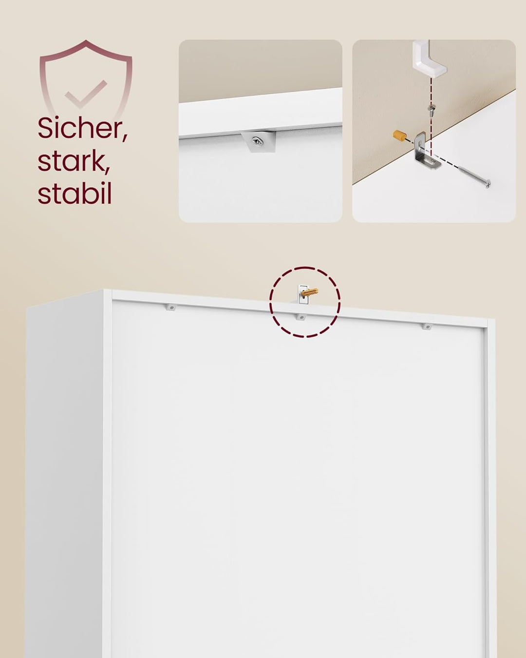 VASAGLE Bücherschrank, Bücherregal, mit 4 Fächern, Büroregal, Würfelregal, Standregal, für Wohnzimme