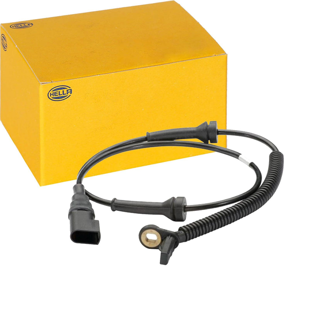 HELLA 6PU 010 039-541 Sensor, Raddrehzahl - 12V - Vorderachse beidseitig - Kabel: 730mm - Steckergeh