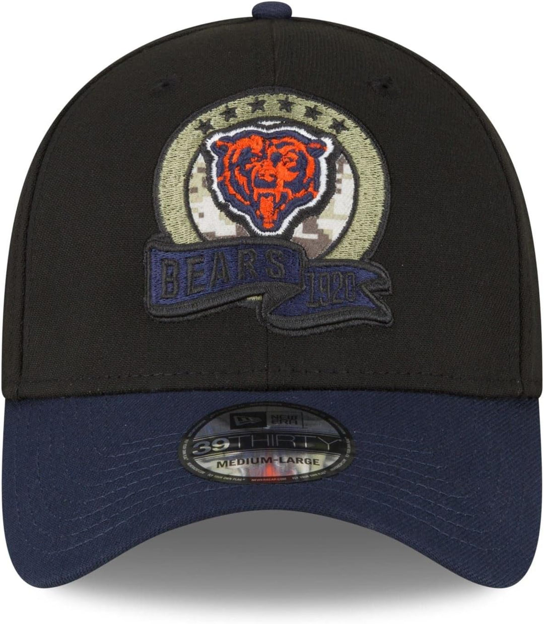 New Era Salute to Service 2022 Basecap 39Thirty NFL Fanartikel American Football Kappe schwarz M-L 3