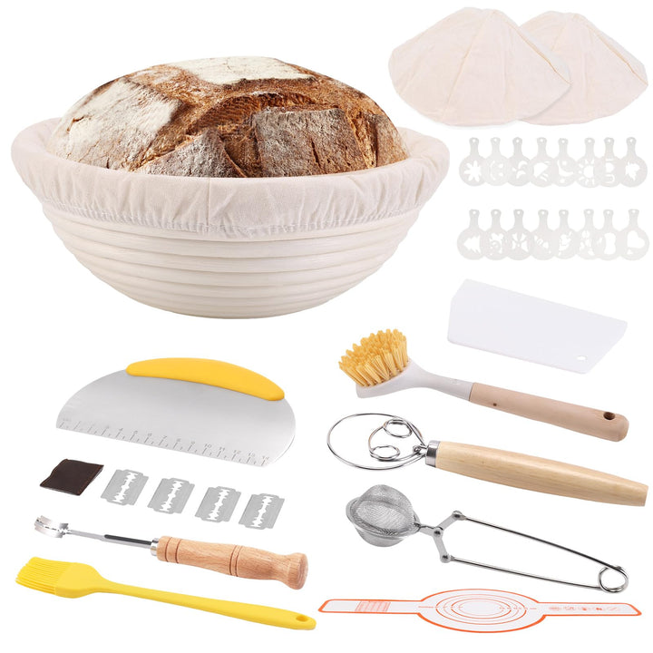 Brot Backen Zubehör Gärkörbchen Gärkorb Brotbackzubehör Brotbackset Garkorb Brotback Set Gähr Körbch
