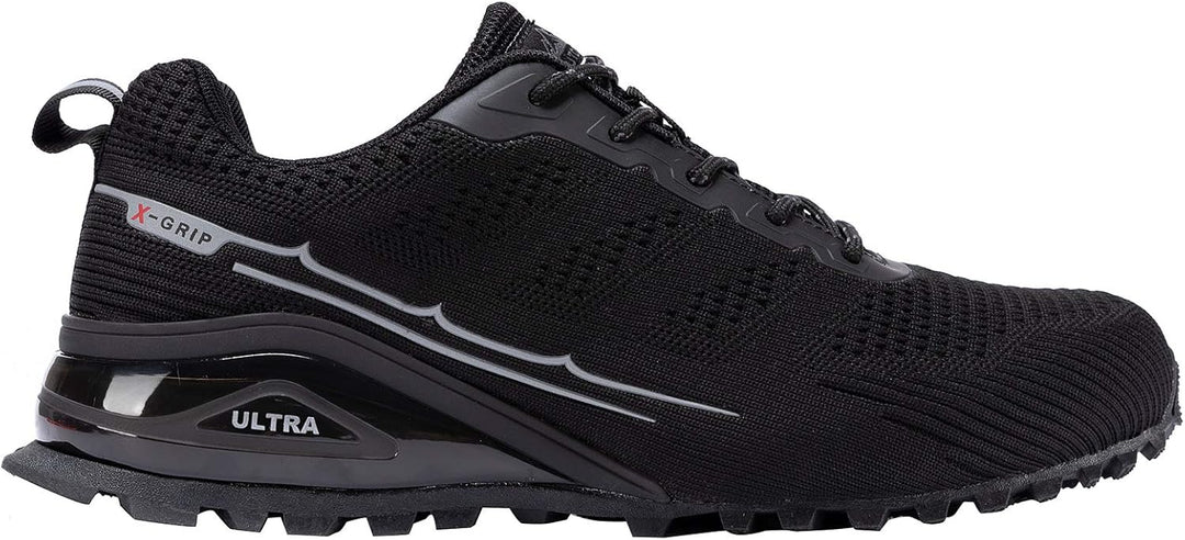 Kricely Traillaufschuhe Herren Leicht Atmungsaktiv Wanderstiefel rutschfest Laufschuhe Outdoor Fitne