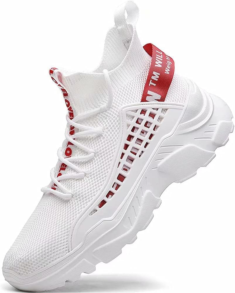 FUSHITON Herren Turnschuhe atmungsaktive Sportschuhe Leichte Freizeitschuhe lässig Strassenlaufschuh