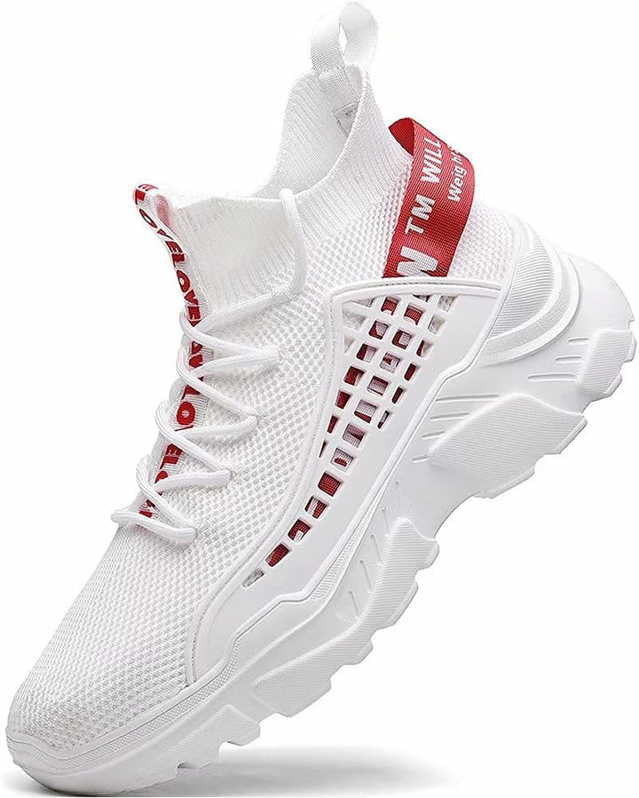 FUSHITON Herren Turnschuhe atmungsaktive Sportschuhe Leichte Freizeitschuhe lässig Strassenlaufschuh