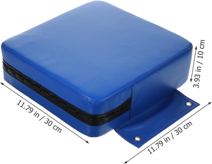 Wandmontiertes Kasten Schlagpolster für Training, Blau Pu