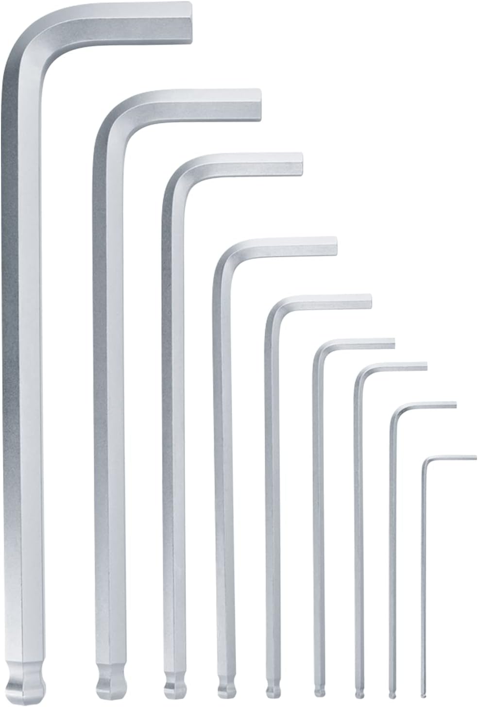 Bosch Innensechskantschlüssel-Set, 9-teilig (Mit Kugelkopf für vielseitige Aufgaben; aus hochwertige