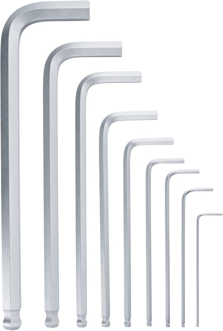 Bosch Innensechskantschlüssel-Set, 9-teilig (Mit Kugelkopf für vielseitige Aufgaben; aus hochwertige