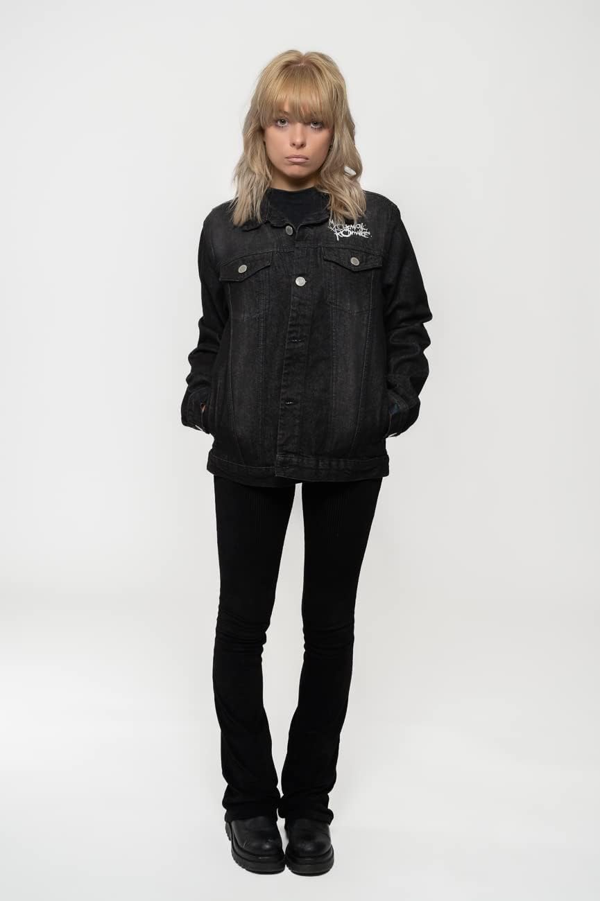 Denim Jacke The Schwarz Parade band Logo offiziell Unisex, L