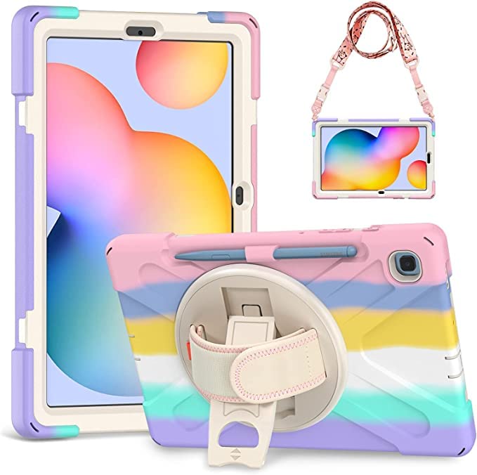 Gerutek Hülle Samsung Galaxy Tab S6 Lite 10,4 Zoll (2024/2022/2020), Stossfeste Robust Panzerhülle m