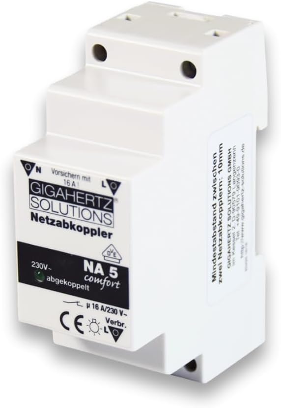 Gigahertz-Solutions 210-161 Netzabkoppler NA5 Comfort | Netzfreischalter für Elektrosensible | VDE-G