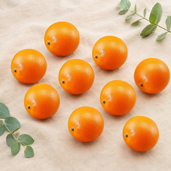 Amosfun 6 StüCk KüNstliche Orangen SchaumfrüChte Lebensechte Dekoration Fotorequisiten FüR KüChe Und