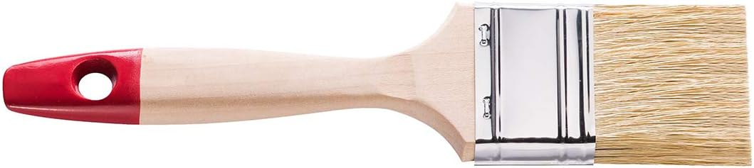 HARDY WORKING TOOLS Flachpinsel-Set 6-teilig, 6 Stück – 60 mm Breite, Malerpinsel Set mit Holzgriff,