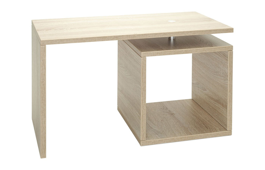 levandeo Couchtisch Lino 360° drehbare Tischplatte 70x35x42 in Sonoma Eiche - Deutsche Herstellung u