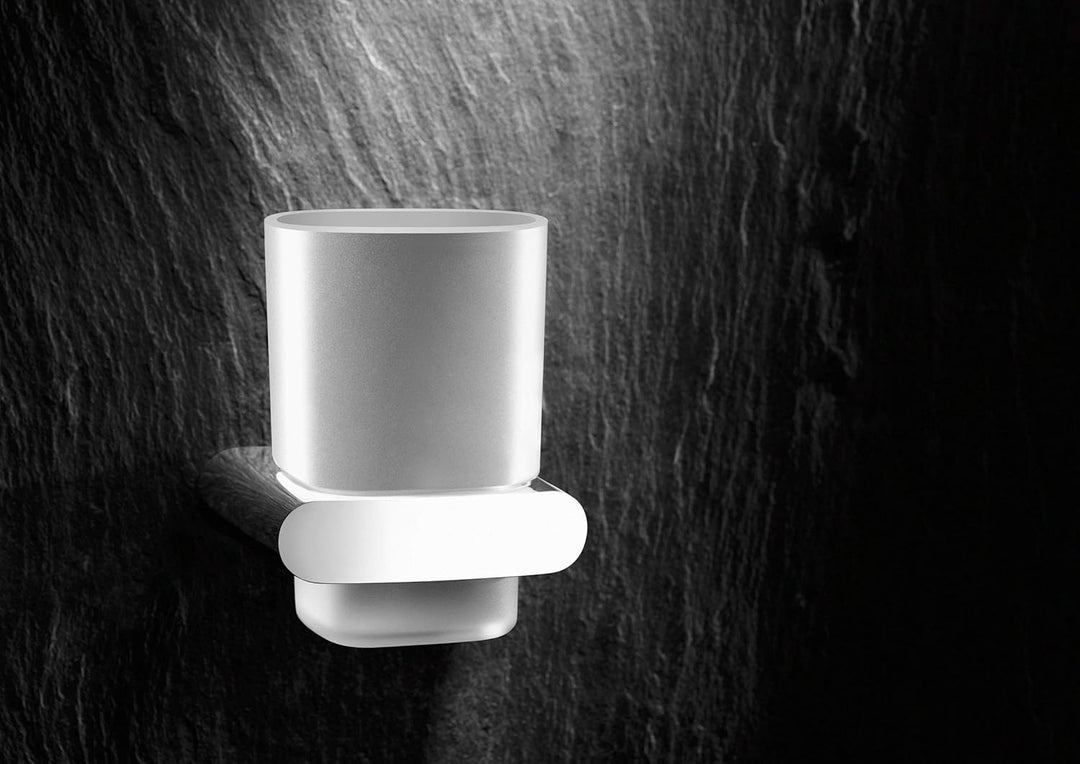 Keuco Glashalter Elegance kpl. mit Echtkristall-Glas verchromt