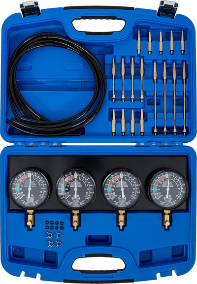 BGS 62670 | Synchron-Vergaser-Testgerät | mit 4 Synchronuhren | 29-tlg.