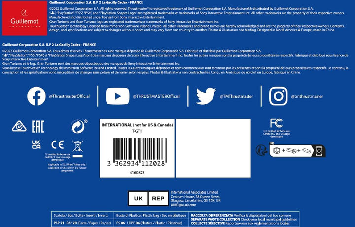 Thrustmaster T-GT II Racing Wheel - Offiziell PlayStation 5 und Gran Turismo lizenziert - PS5 / PS4