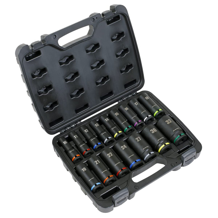 Sealey 1,27 cm (1/2 Zoll) Vierkantantrieb, Schlag-Steckschlüssel-Set, 16-teilig AK5818M