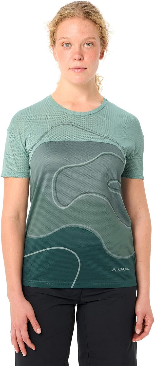 VAUDE T-Shirt Women's Moab T-Shirt VI 44 Deep Pond, 44 Deep Pond