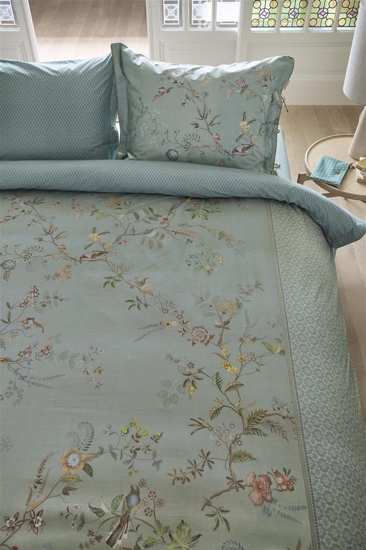 DE Pip Autunno Light Blue 155x220 1 Bettbezug 155 x 220 cm + 1 Kissenbezug 80 x 80, 1 Bettbezug 155