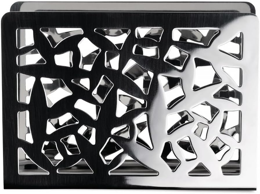 Alessi "Cactus" Papierserviettenhalter aus Edelstahl, 11.5 x 13.5 x 27 cm