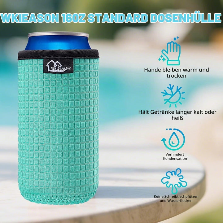 WK IEASON 16oz Can Sleeves Insulators Neoprene Standard Can Covers Coolers Holder Non-Slip Neoprene